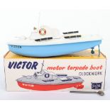 Sutcliffe ‘Victor’ Motor Torpedo Clockwork Tinplate Boat