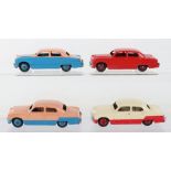 Four Unboxed Dinky Toys 139a/170 Ford Sedans