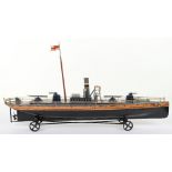 A Bing tinplate clockwork Torpedo boat