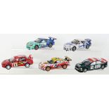 Five Unboxed Scalextric Hornby Slot Cars