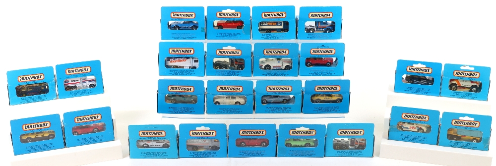 Twenty Five Blue Boxed Matchbox Superfast Models, made in Macau - Image 2 of 2