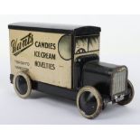 Rare B.W.& M Ltd ‘Hunts Candies’ Delivery Tinplate Van