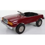 A Mercedes 500SEC Sports pressed metal child’s pedal car, probably English 1970s