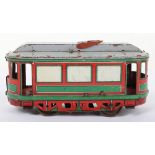 An Orobr tinplate clockwork Trolley Bus, German 1930s