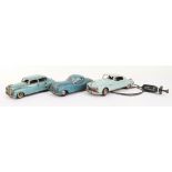 Three tinplate Motor cars, German 1950s