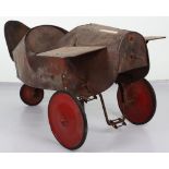 A rare, pressed steel child’s pedal Mono-plane, 1920s