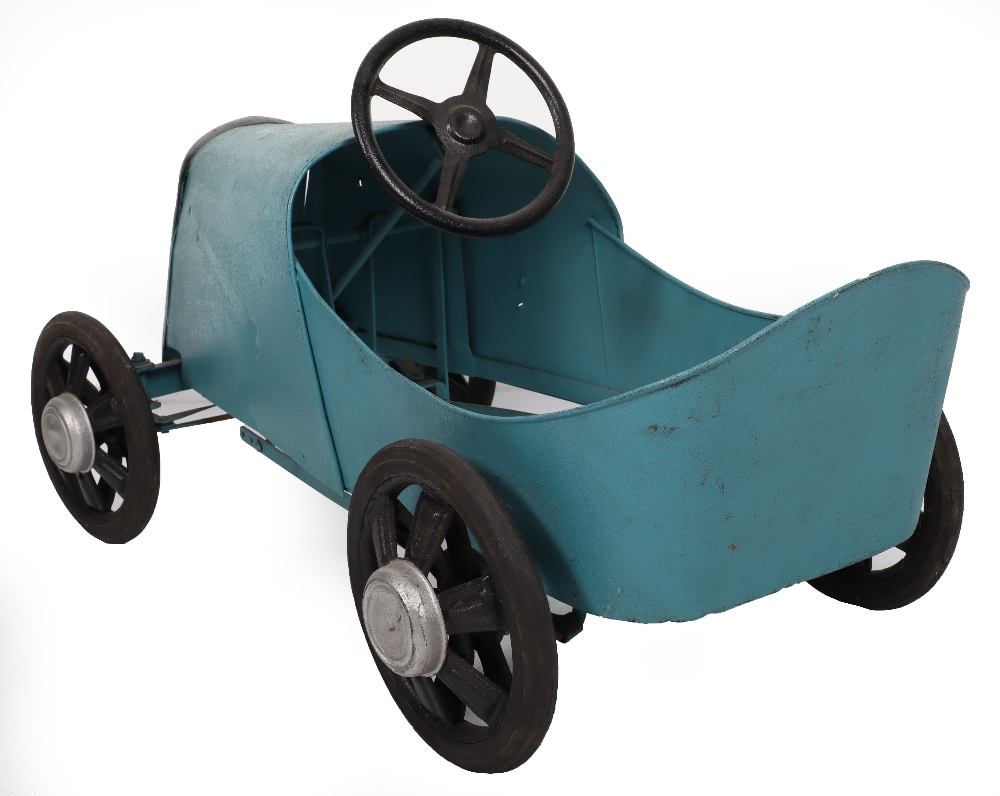 A Eureka pressed steel Bugatti child’s pedal car, French 1940s - Image 4 of 7