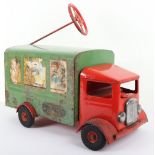 Tri-ang pressed steel series 200 Delivery van with rare steering mechanism, 1960s