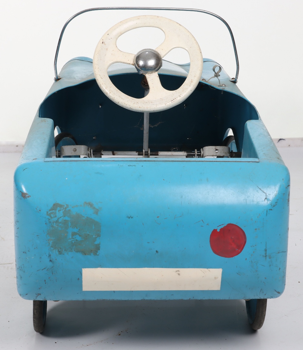 A Leeway pressed steel child’s Alpine Rally pedal car, English 1950s - Image 7 of 8