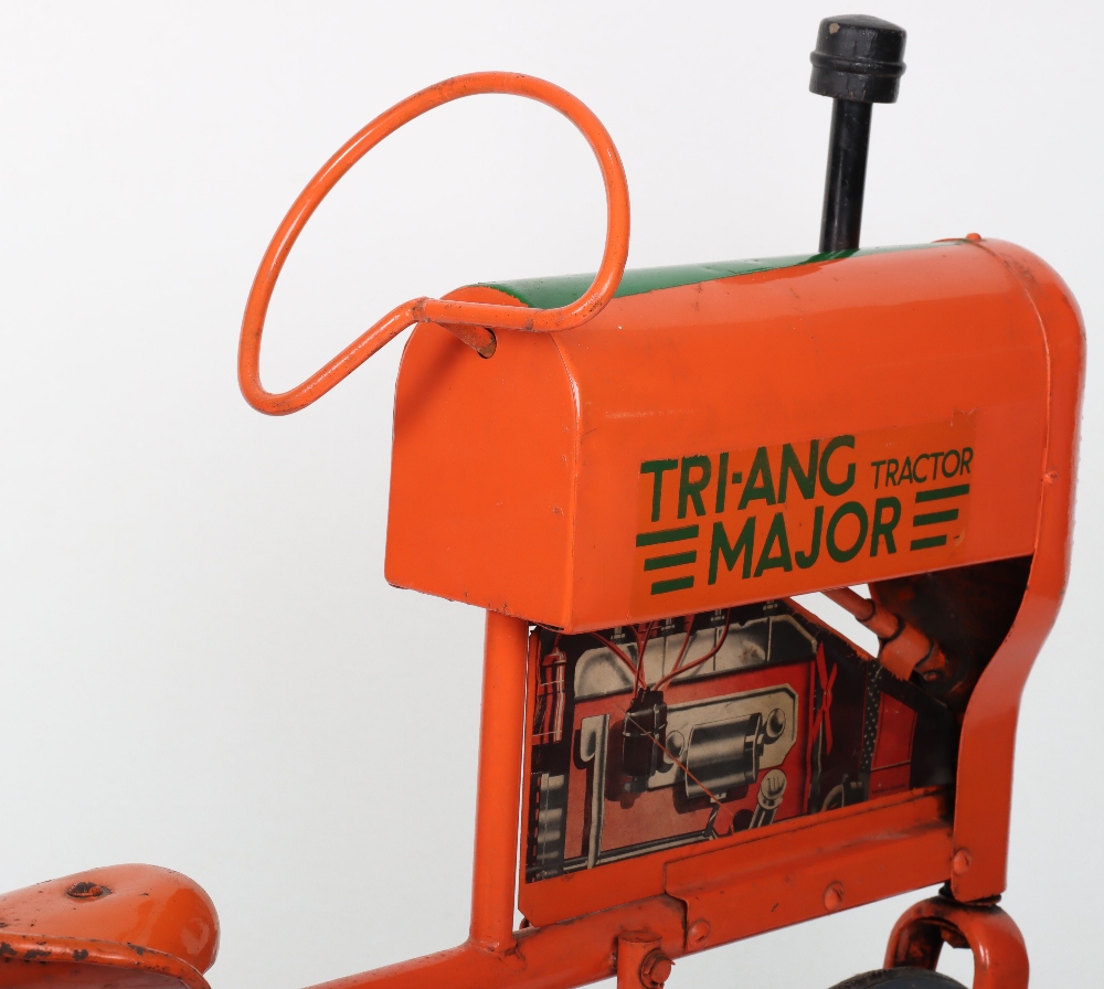 A Tri-ang pressed steel child’s pedal Tractor Major, English 1960s - Image 7 of 9