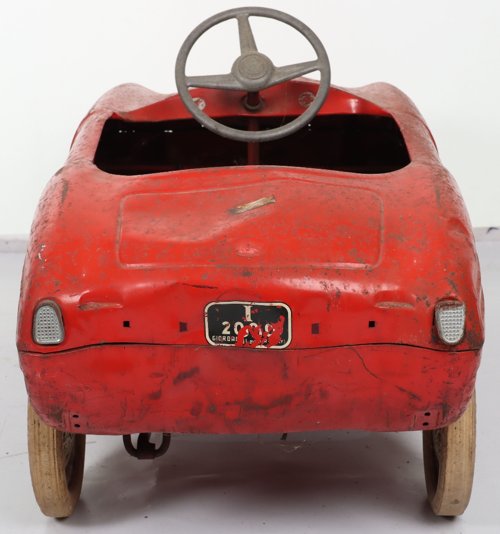 A rare Giordani Sports child’s pedal car, Italian 1950s - Image 7 of 8
