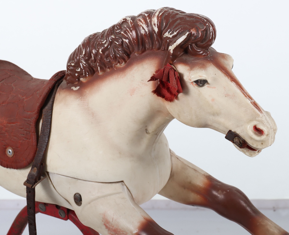 A Marx style moulded plastic medium size child’s Rocking horse, 1960s - Image 4 of 6