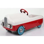 A Tri-ang pressed steel Monte Carlo child’s pedal car, English 1950s