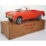 A Tri-ang Toys rare and early hard plastic MG Midget child’s pedal Sports car, English released 1963
