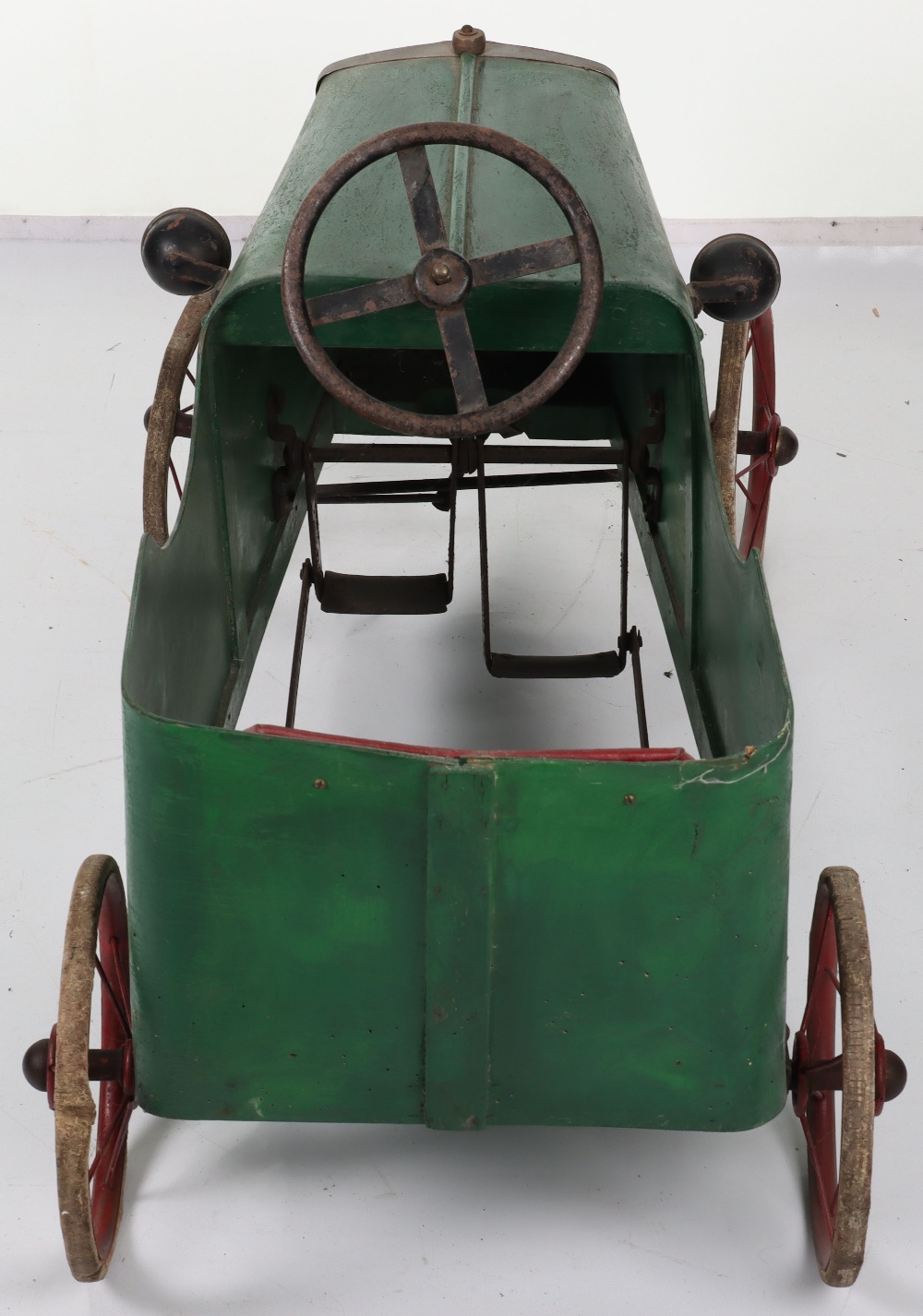A Lines Bro Ltd wooden child’s pedal car, English 1920s - Image 7 of 8