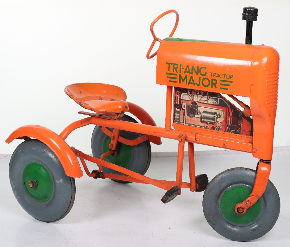 A Tri-ang pressed steel child’s pedal Tractor Major, English 1960s - Image 4 of 9