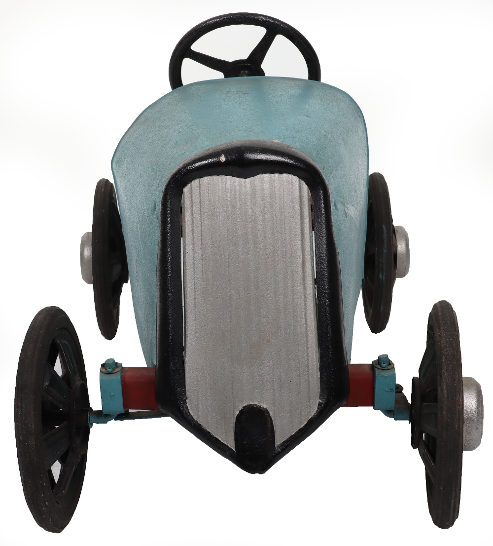 A Eureka pressed steel Bugatti child’s pedal car, French 1940s - Image 2 of 7