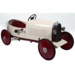 A very rare Eureka pressed steel Bugatti Duck tail type 35 child’s pedal Racing car, French circa 19