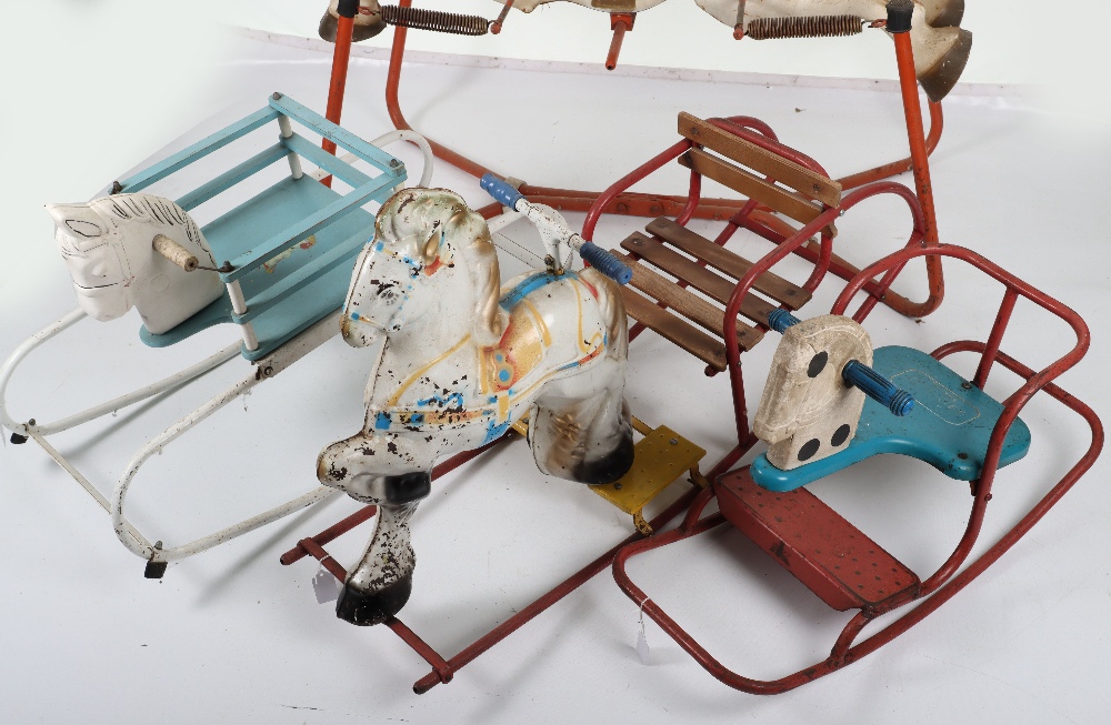 Four assorted cast metal Tri-ang and Mobo Rocking horses, circa 1960 - Image 2 of 3