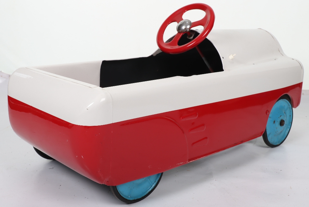 A Tri-ang pressed steel Monte Carlo child’s pedal car, English 1950s - Image 4 of 7