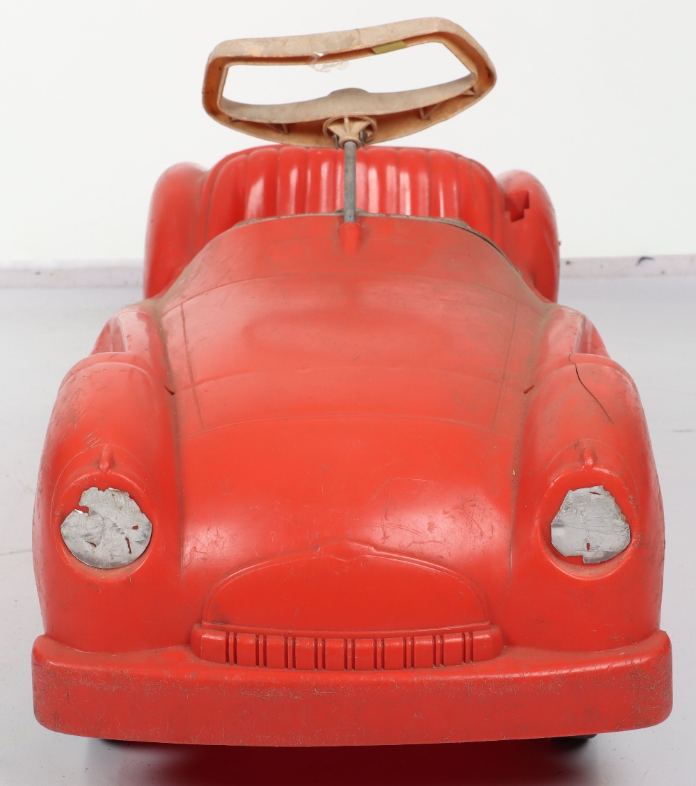 A Marx moulded plastic Triumph TR2 child’s sit on push-along Sports car, circa 1970 - Image 2 of 6