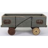 Large Lines Brothers wooden LMS open wagon, 1920s