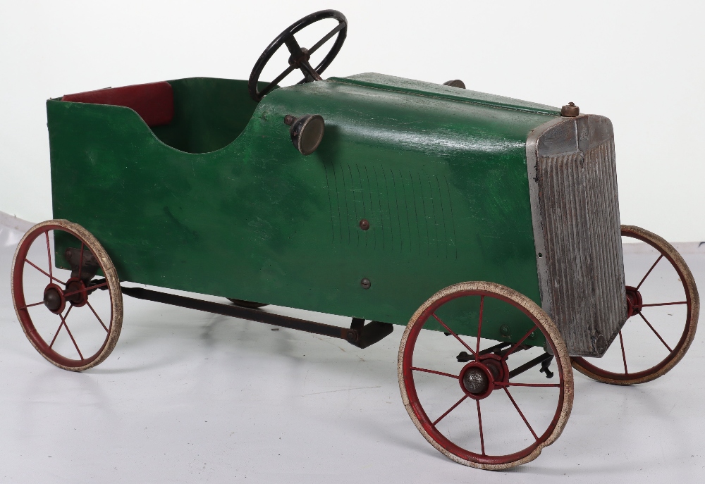 A Lines Bro Ltd wooden child’s pedal car, English 1920s - Image 3 of 8