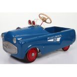 A Mobo pressed steel Police Patrol child’s pedal car, English 1960s