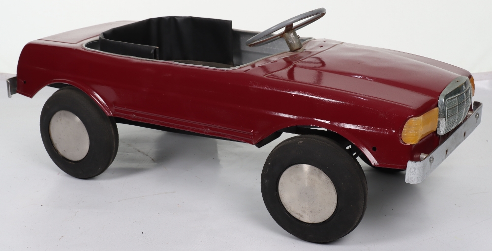 A Mercedes 500SEC Sports pressed metal child’s pedal car, probably English 1970s - Image 3 of 7