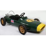 A Tri-ang moulded plastic Lotus child’s battery operated Racing car, English circa 1970