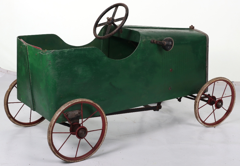 A Lines Bro Ltd wooden child’s pedal car, English 1920s - Image 4 of 8