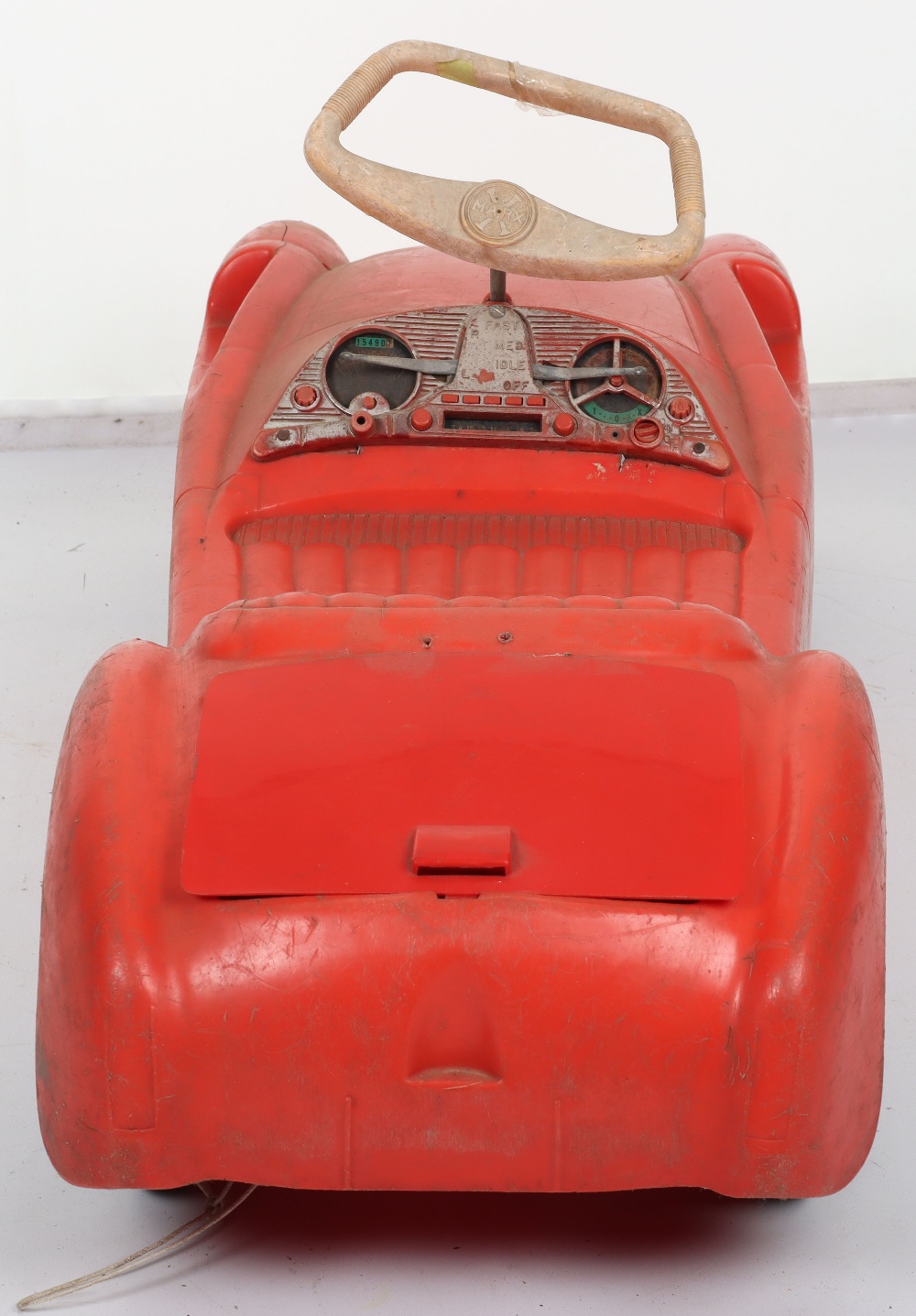 A Marx moulded plastic Triumph TR2 child’s sit on push-along Sports car, circa 1970 - Image 6 of 6