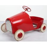 A Torek pressed steel child’s pedal car, Swedish 1950s