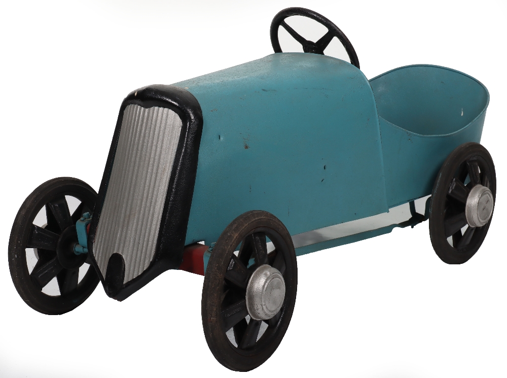 A Eureka pressed steel Bugatti child’s pedal car, French 1940s - Image 3 of 7