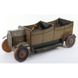 A good early Lines Brothers wooden open motor car, early 1920s