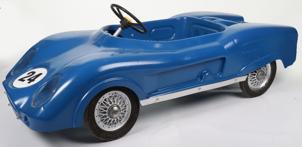 A scarce M & G (Morellett & Guerineae) hard moulded plastic Ford GT 40 child’s pedal Racing car, Fre