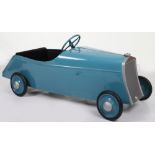 A Eureka pressed steel Bugatti Type 35 Junior child’s pedal Racing car, French 1930s
