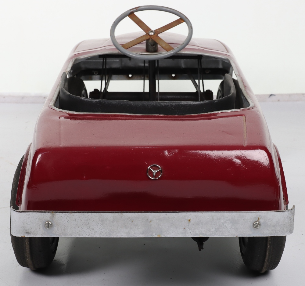 A Mercedes 500SEC Sports pressed metal child’s pedal car, probably English 1970s - Image 6 of 7