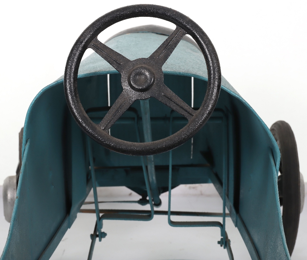 A Eureka pressed steel Bugatti child’s pedal car, French 1940s - Image 7 of 7