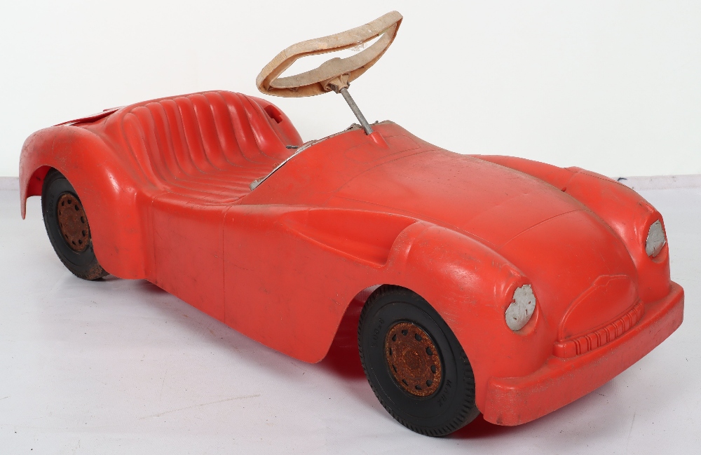 A Marx moulded plastic Triumph TR2 child’s sit on push-along Sports car, circa 1970 - Image 3 of 6