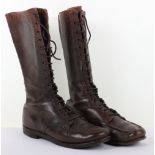 Pair of WW2 Period Brown Leather American Boots