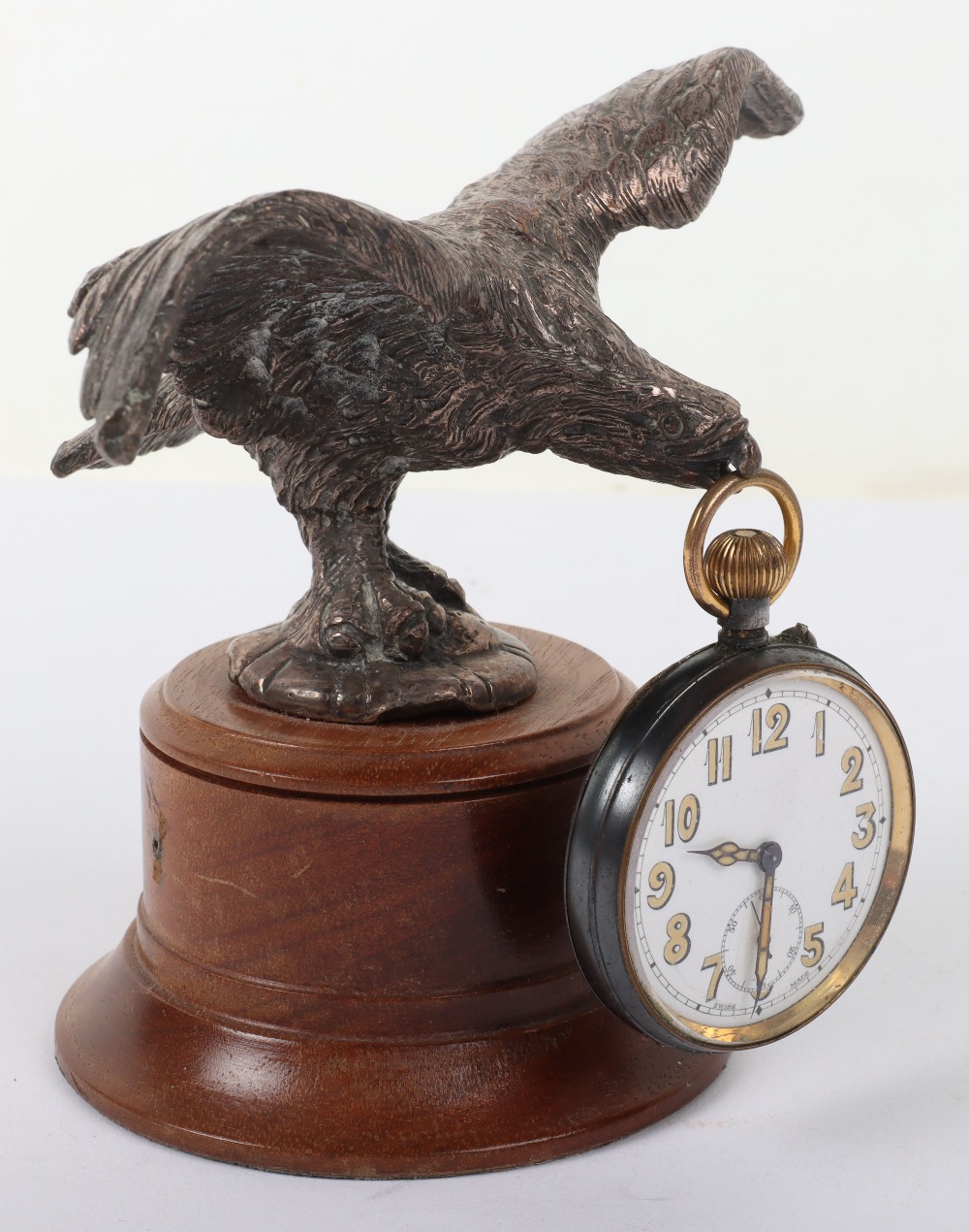 Early 20th Century Eagle in Flight Pocket Watch Stand - Image 3 of 5