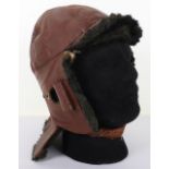 Early 20th Century Leather Flight Helmet in RFC Mk1 Style