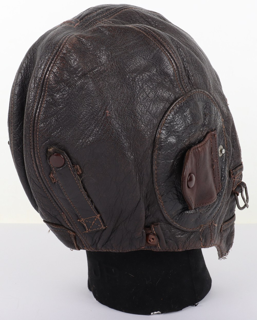 WW2 German Luftwaffe Leather Flying Helmet - Image 5 of 9