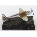 WW2 Period Desk Model of a WW2 Fighter Aircraft