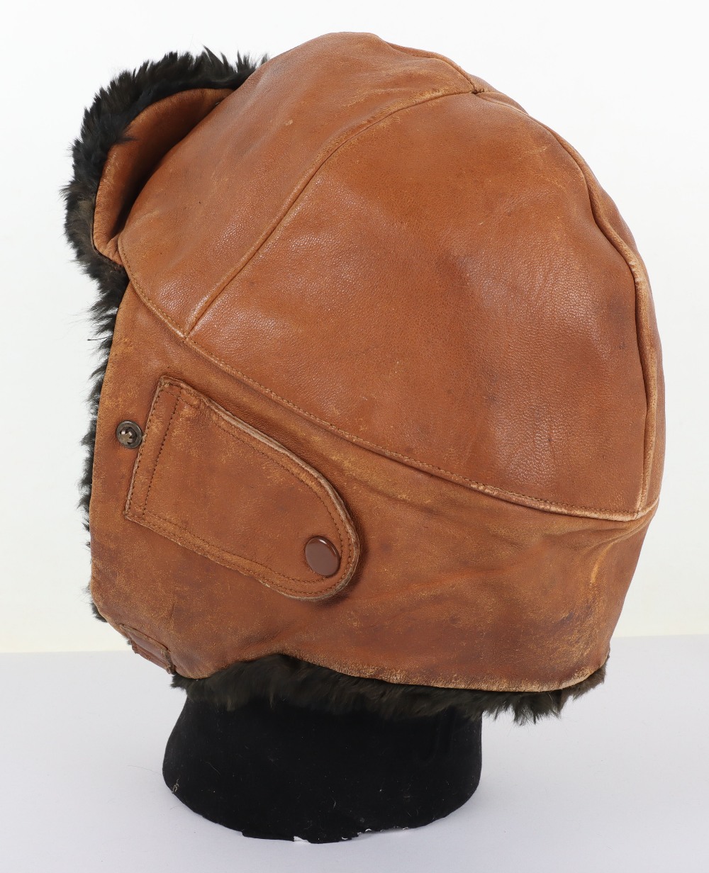 Royal Flying Corps Mk1 Style Leather Flying Helmet - Image 3 of 6