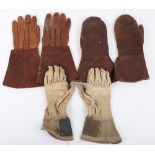 WW2 Style RAF Leather Flying Gloves