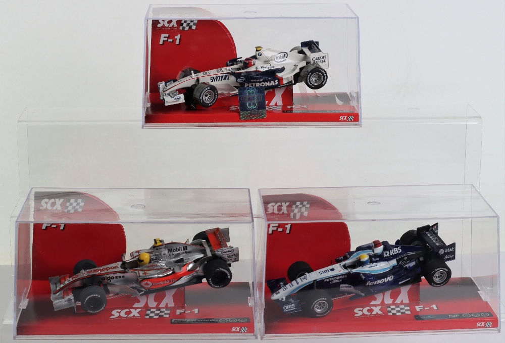 Three Boxed SCX F1 Model Slot Cars - Image 2 of 2