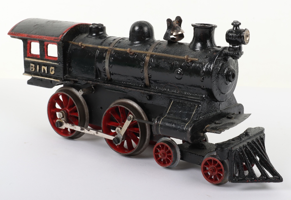 Bing gauge I cast iron 4-4-0 U.S outline clockwork locomotive, German circa 1910 - Image 2 of 5