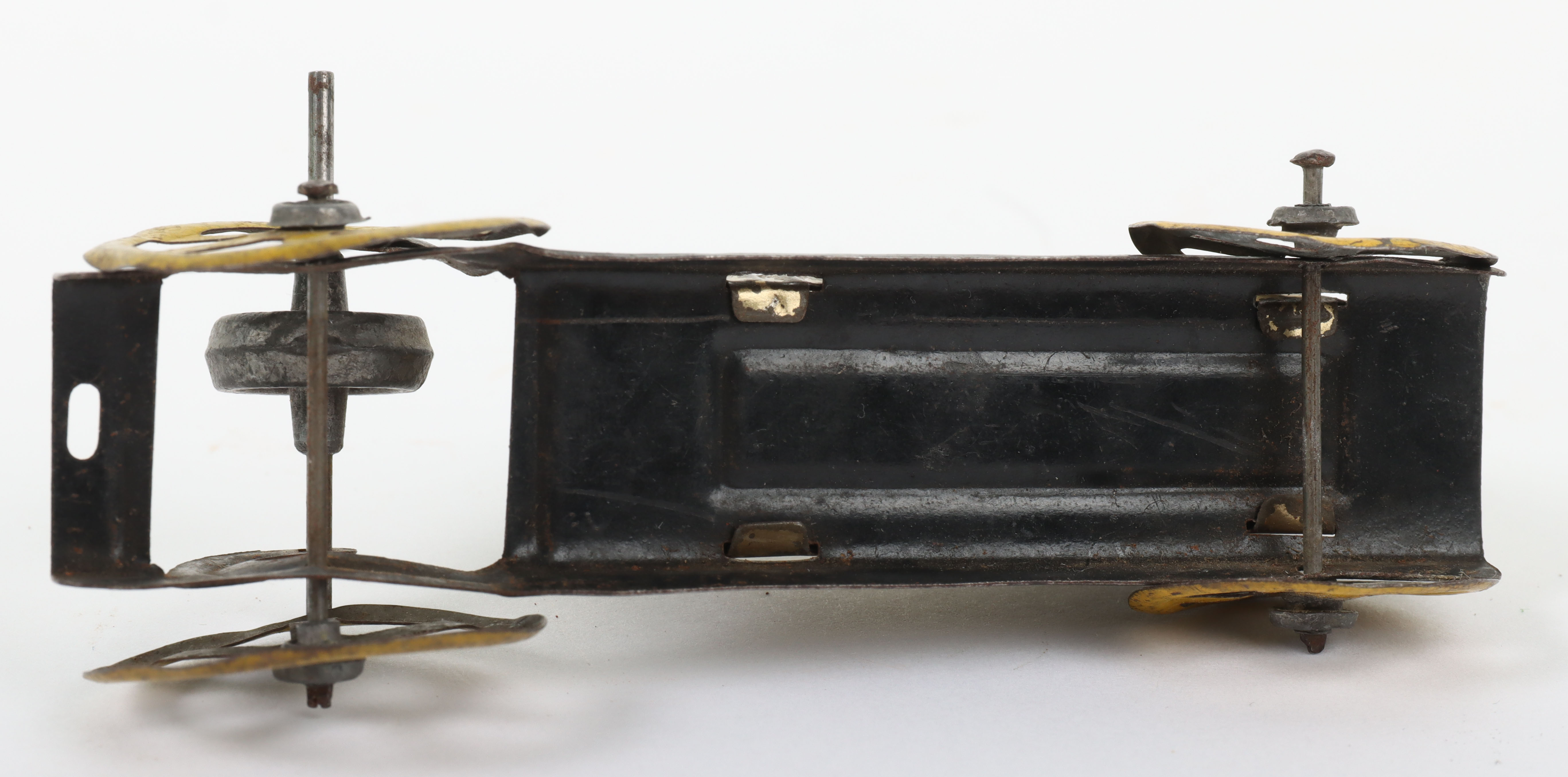 A C.R (Rossignol) pressed tinplate friction driven penny toy of an early locomotive, French circa 19 - Image 5 of 5